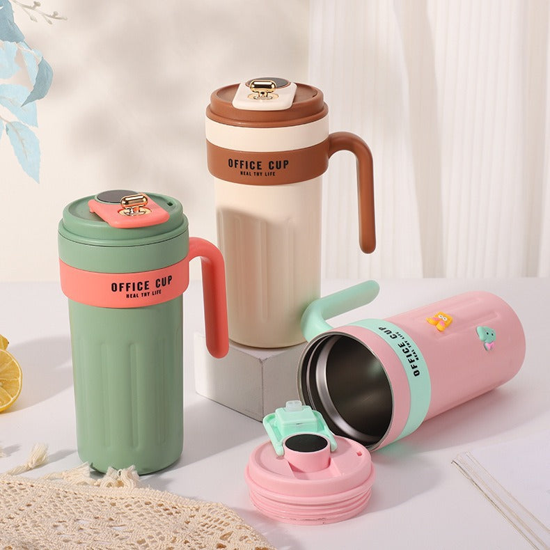 Smart Temperature Display Handle Coffee Cup 316 Insulated Cup Portable Travel Car Cup