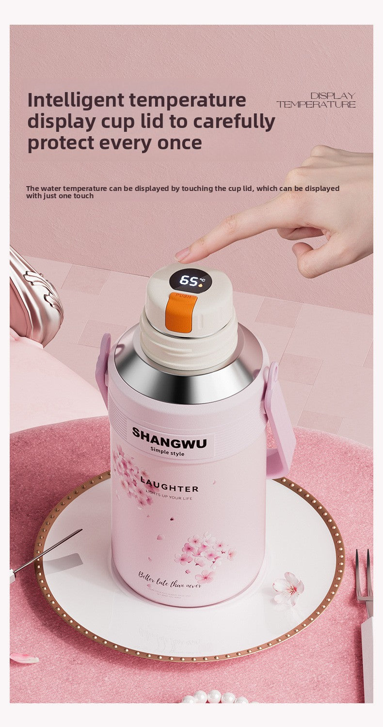 Large Capacity Insulated 316 Stainless Steel Sakura Water Cup