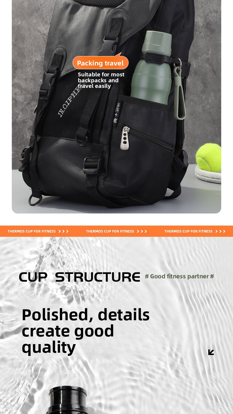 316L Stainless Steel Outdoor Portable Sports Straw Portable Kettle