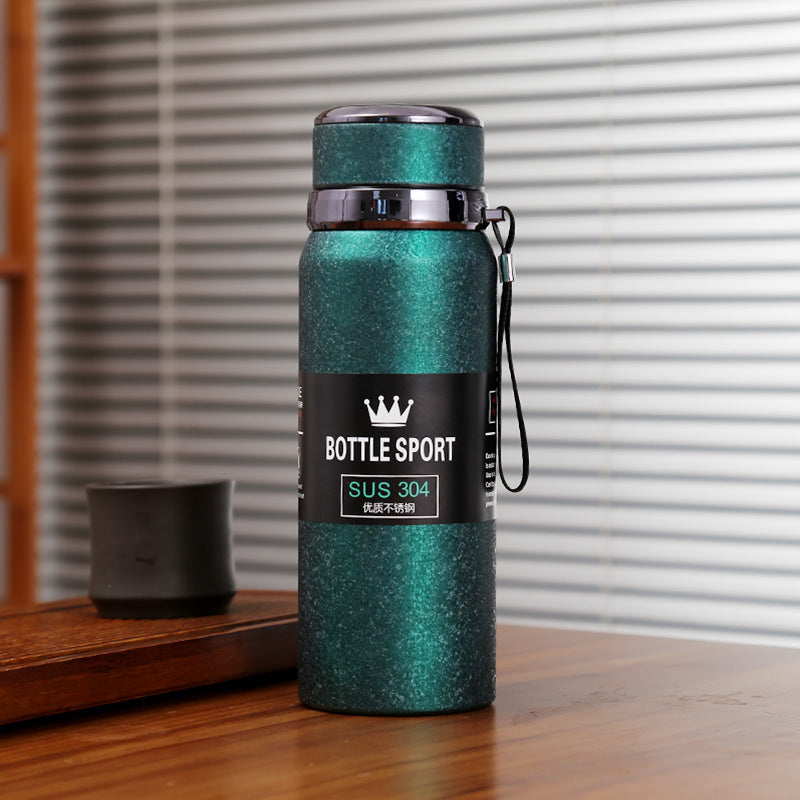 Ice Paint 316 Stainless Steel Thermos Cup Rope Holding Kettle Portable Sports Bottle