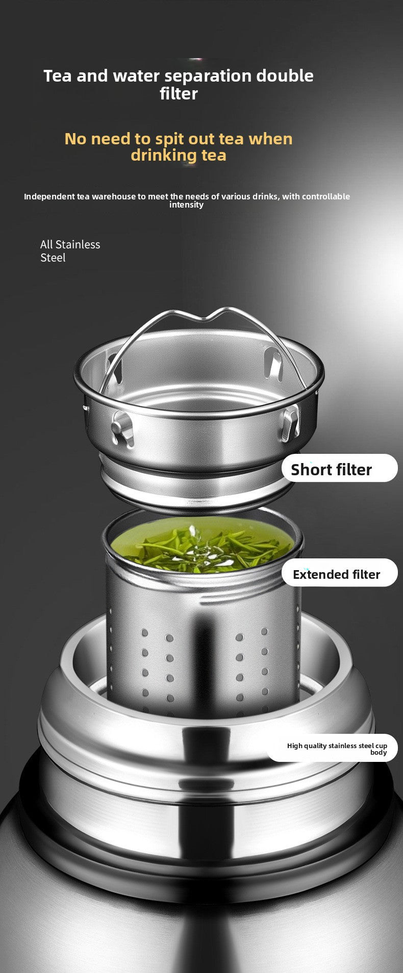 Outdoor Insulated Cup 316 Stainless Steel Car Portable Camping Climbing