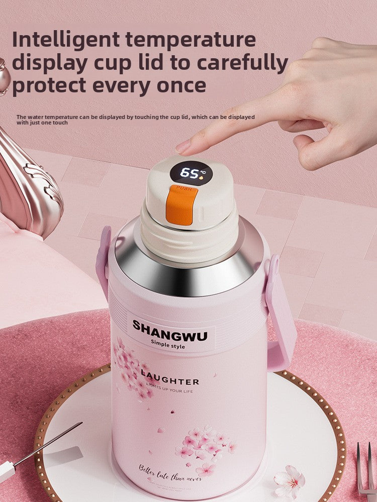 Large Capacity Insulated 316 Stainless Steel Sakura Water Cup