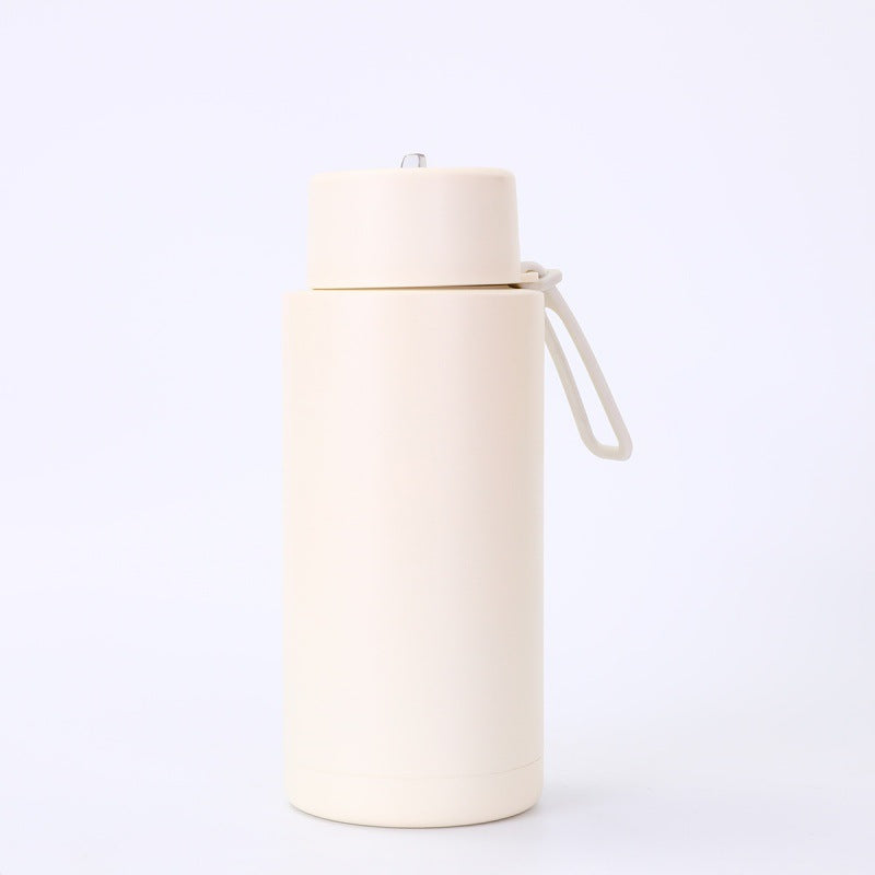 Simple Compact Handheld 304 Stainless Steel Insulated Cup Outdoor Portable Straw Cup
