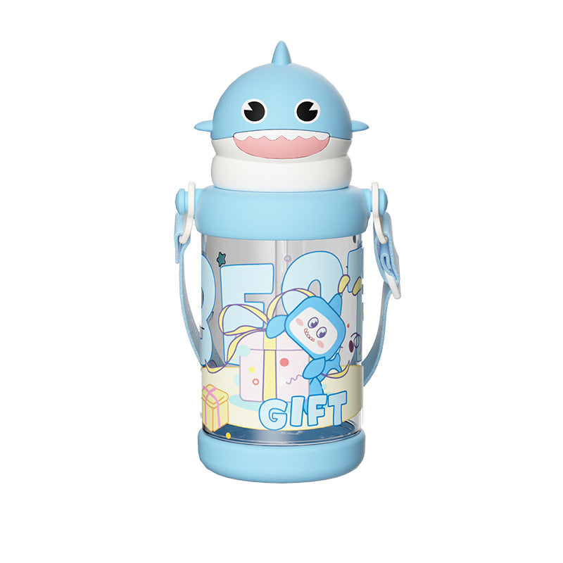 Plastic Cartoon Outdoor Portable Summer Straw Cup