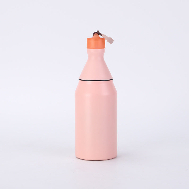 Fashion Small Mouth Bottle Simple Detachable 304 Stainless Steel Insulated Cup Portable with Strap