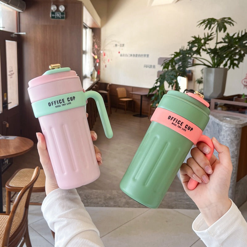Smart Temperature Display Handle Coffee Cup 316 Insulated Cup Portable Travel Car Cup