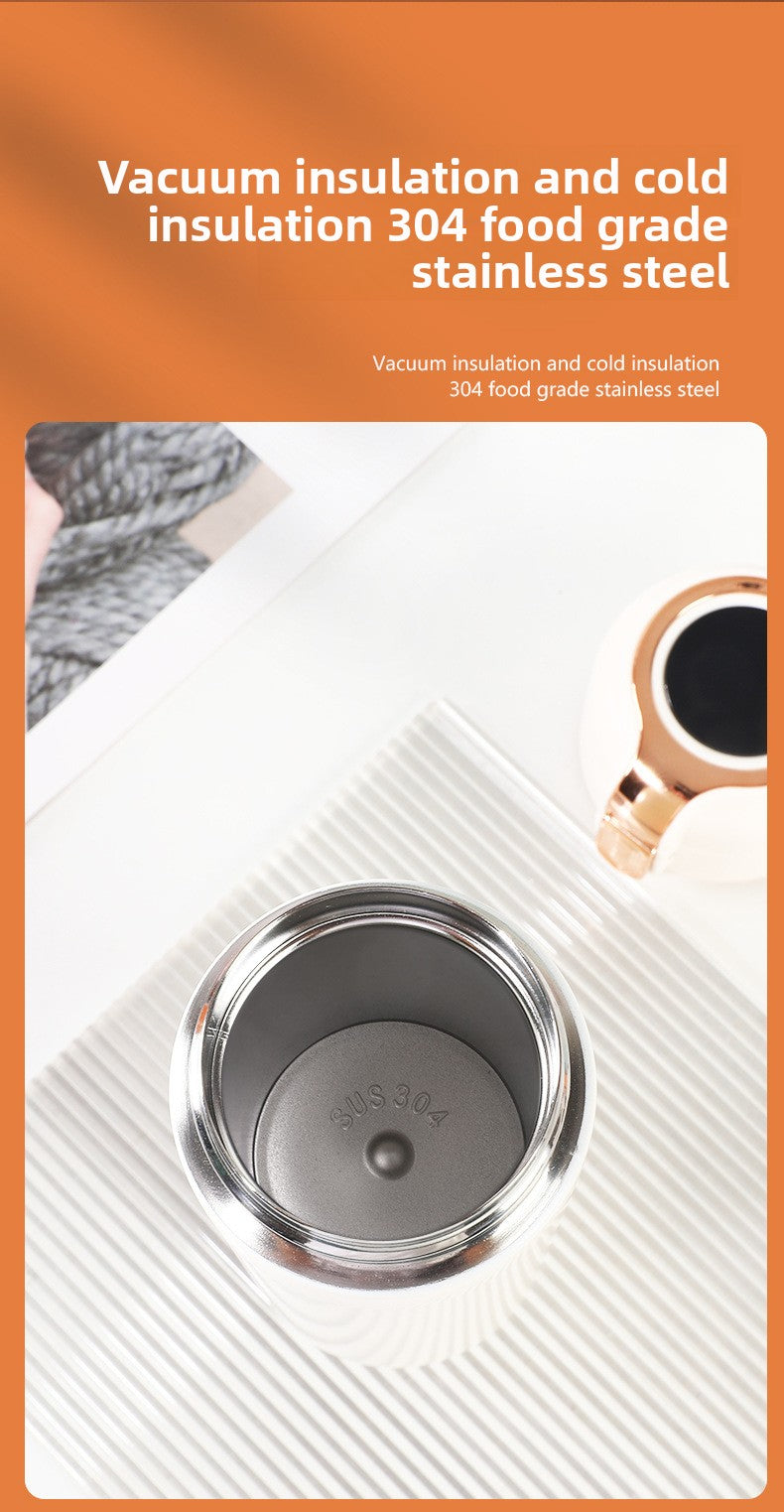 Temperature Display Stainless Steel Double Wall Insulated Cup Engraved Water Cup