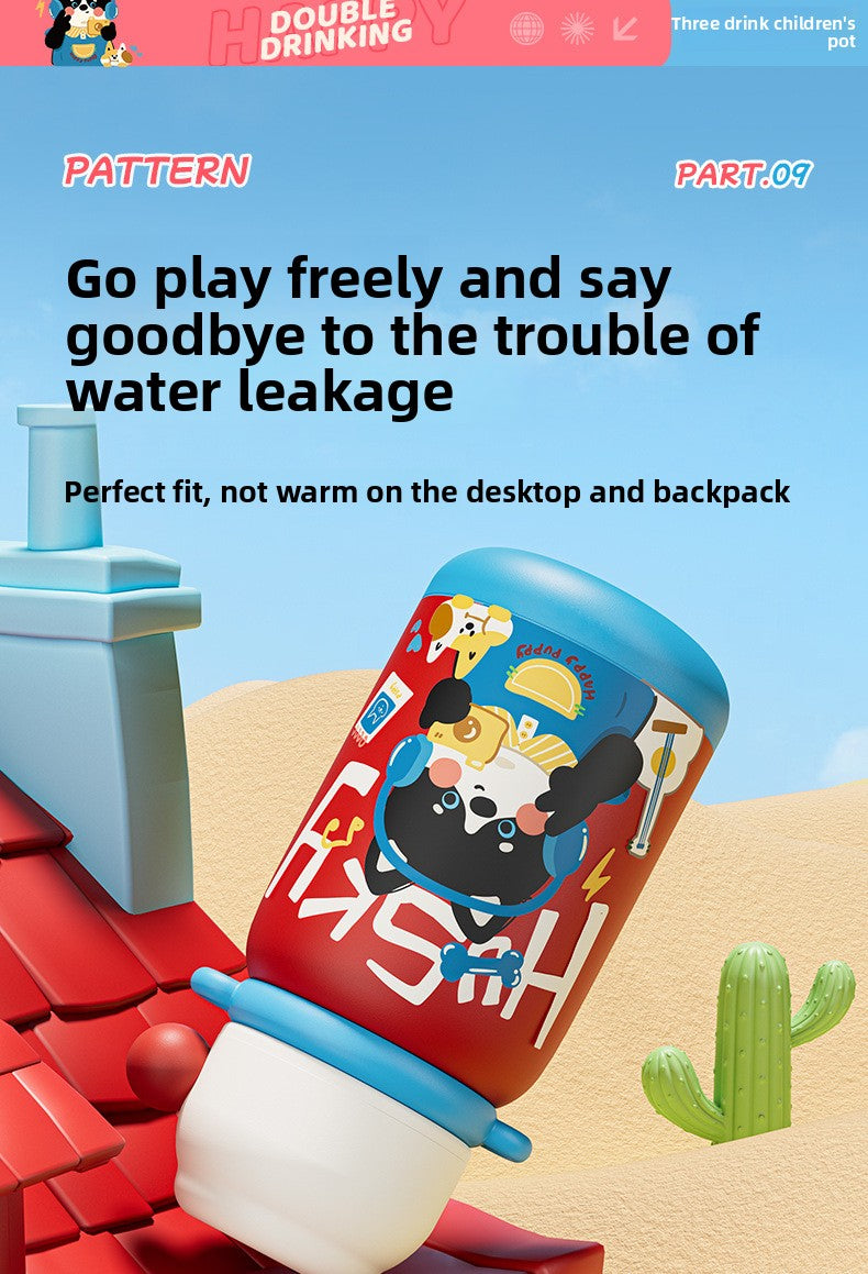 316 Stainless Steel Cartoon Insulated Cup Portable Travel Student Children