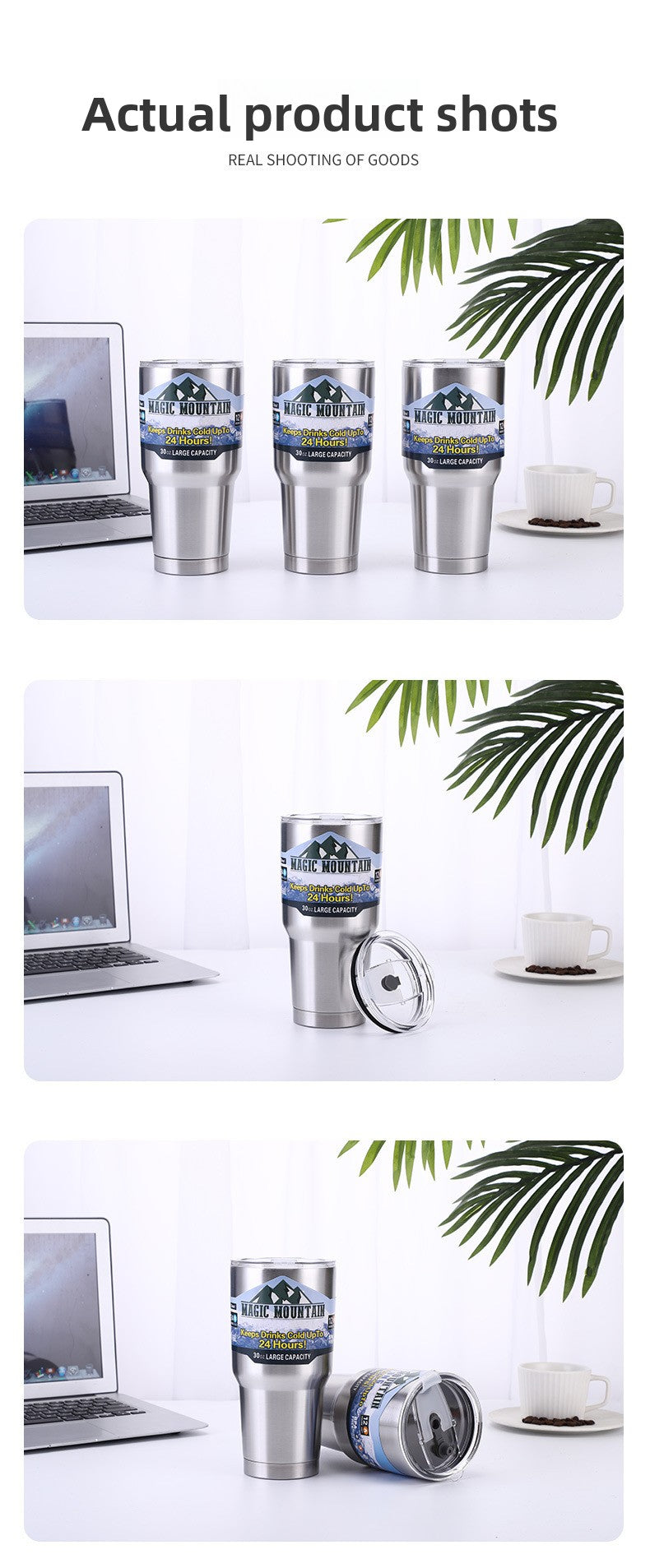 304 Stainless Steel Insulated Portable Straw Beer Cup