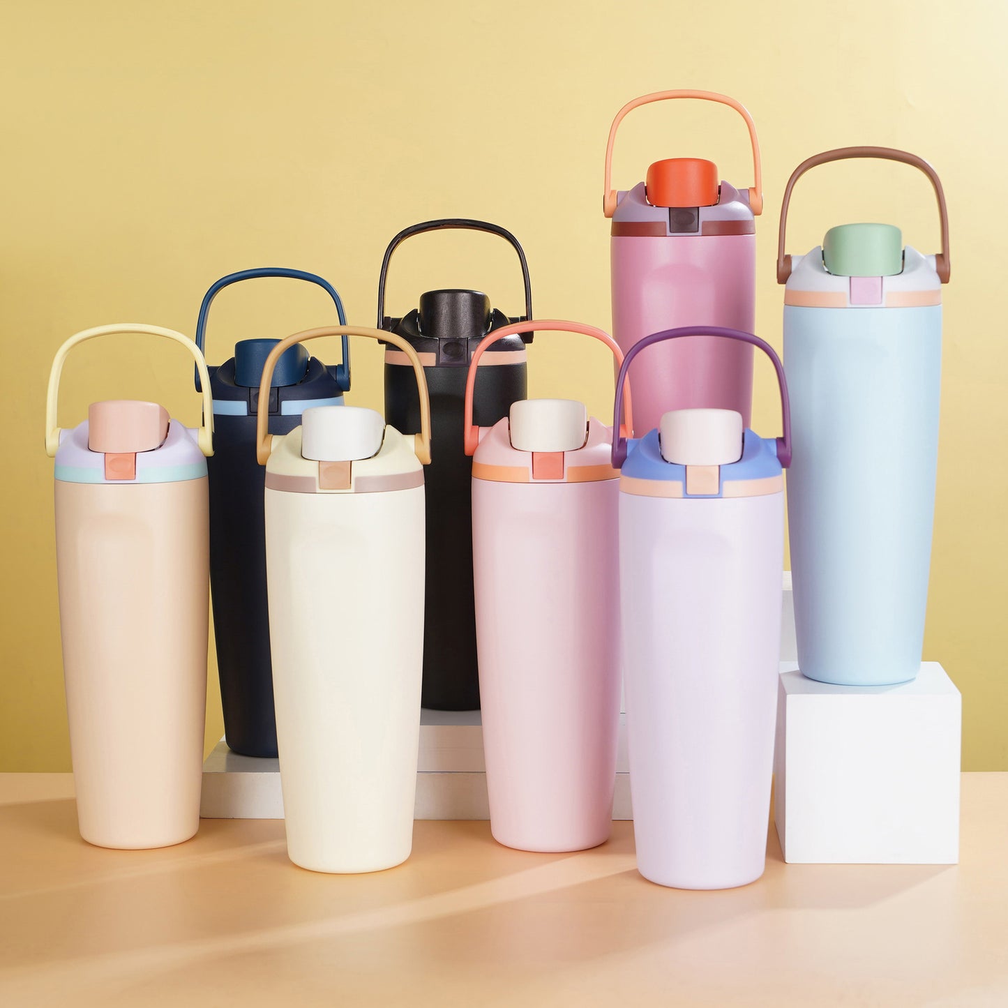 Portable 30oz 304 Stainless Steel Insulated Sports Water Bottle