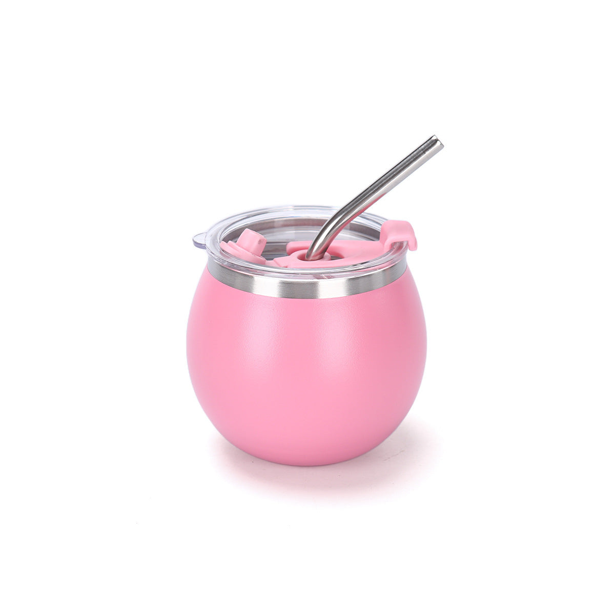 Mini Mate Tea Cup with Straw 304 Stainless Steel Pocket Portable
