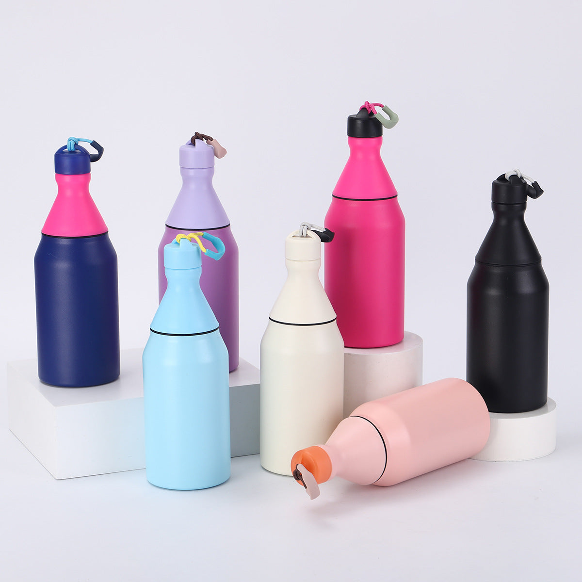 Fashion Small Mouth Bottle Simple Detachable 304 Stainless Steel Insulated Cup Portable with Strap