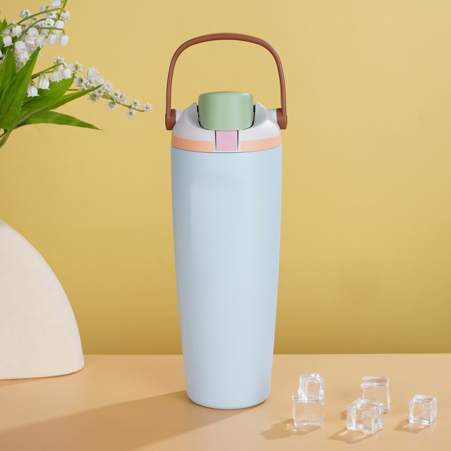 Portable 30oz 304 Stainless Steel Insulated Sports Water Bottle