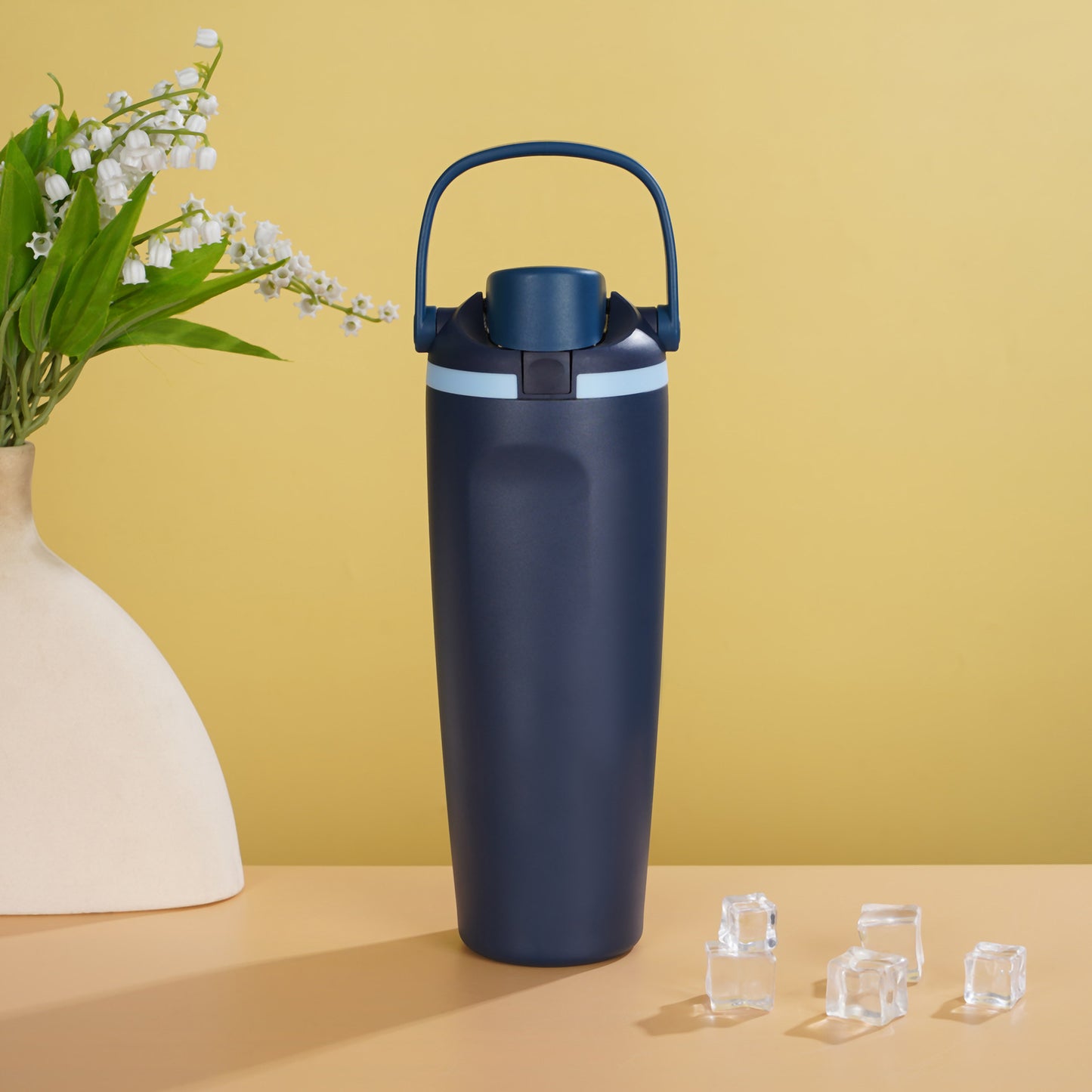 Portable 30oz 304 Stainless Steel Insulated Sports Water Bottle