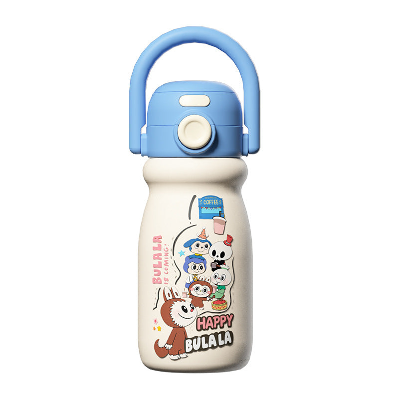 Cartoon Children's Insulated Cup 316 Stainless Steel Double Drinking Cute Portable Tote Bottle