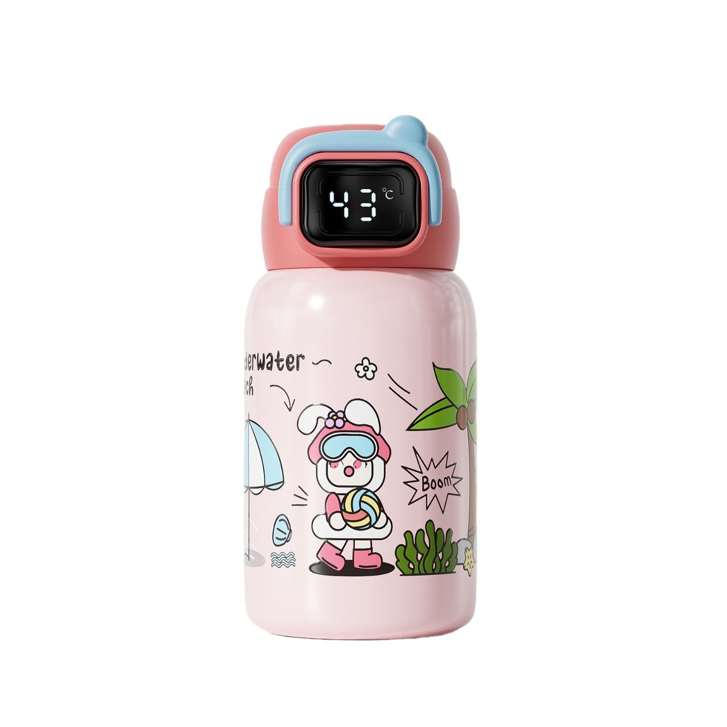 Children's Insulated Cup 316L Stainless Steel Insulated Cup Portable with Strap Water Bottle