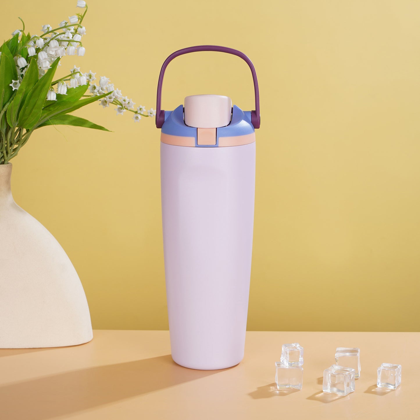 Portable 30oz 304 Stainless Steel Insulated Sports Water Bottle