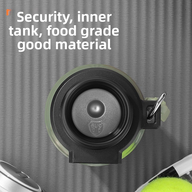 316L Stainless Steel Outdoor Portable Sports Straw Portable Kettle