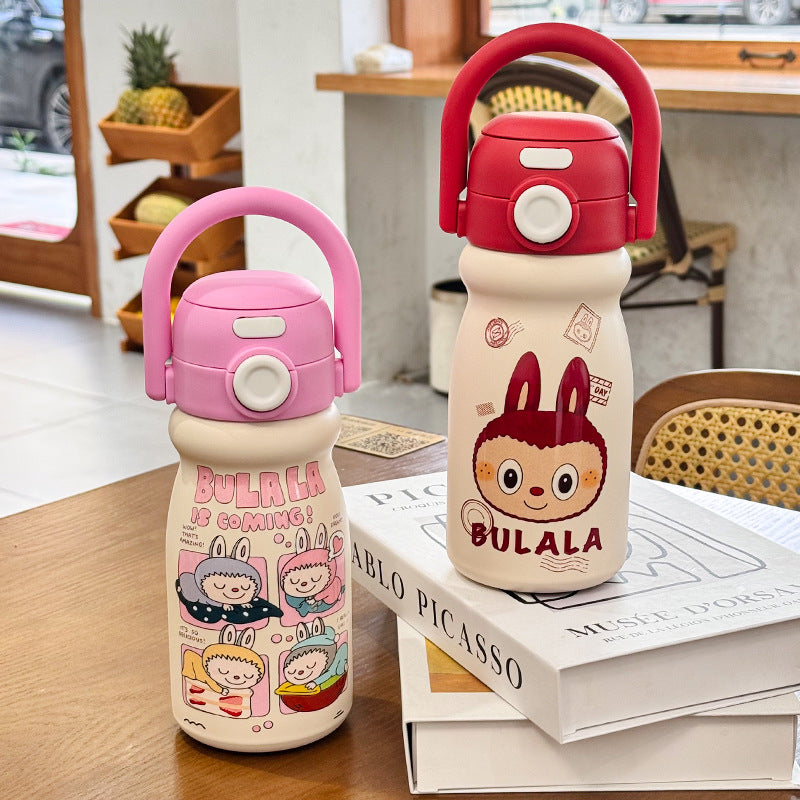 Cartoon Children's Insulated Cup 316 Stainless Steel Double Drinking Cute Portable Tote Bottle