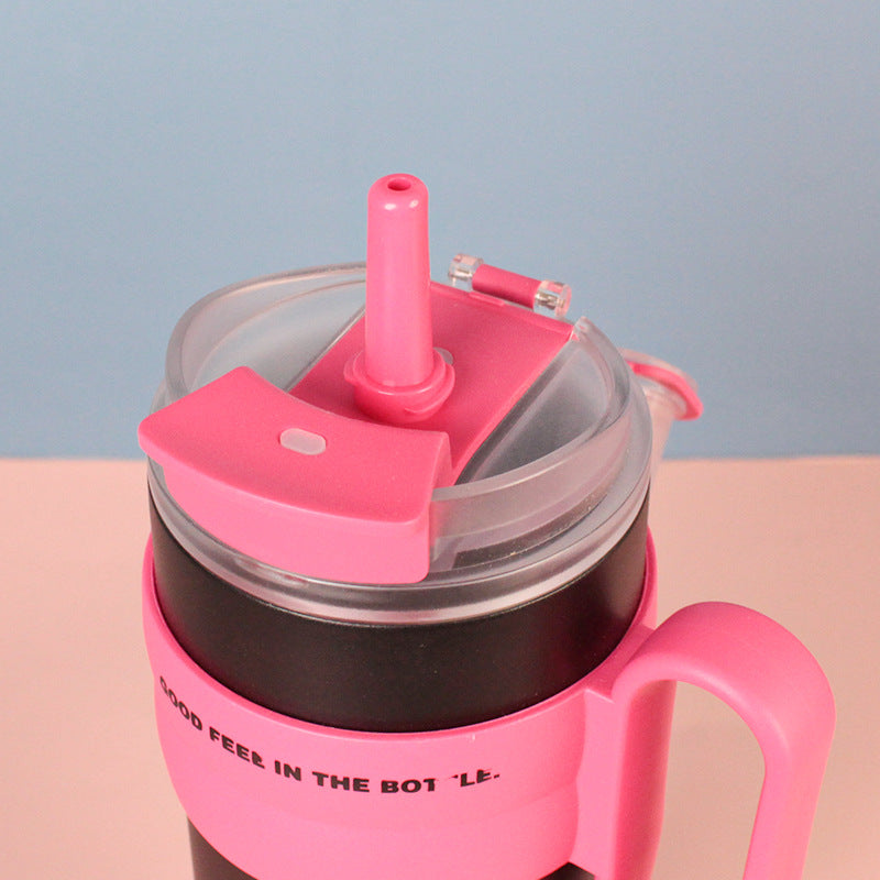 Dopamine Thermos Cup 304 Stainless Steel Large Capacity Handle Portable Outdoor Water Cup