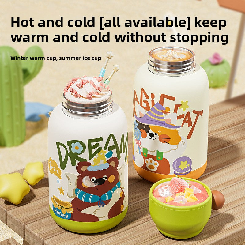 316 Stainless Steel Cartoon Insulated Cup Portable Travel Student Children