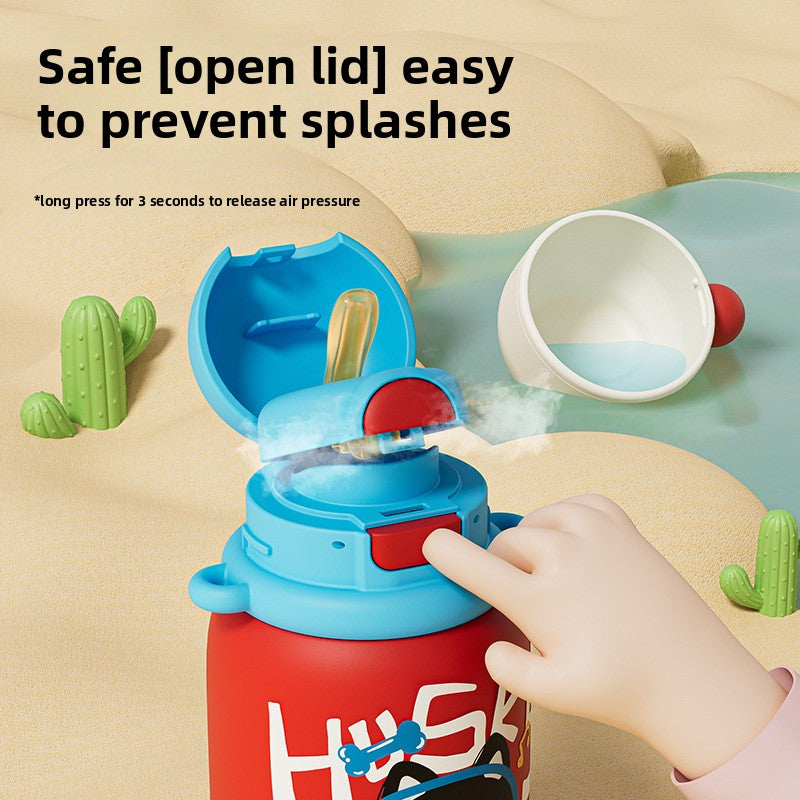 316 Stainless Steel Cartoon Insulated Cup Portable Travel Student Children