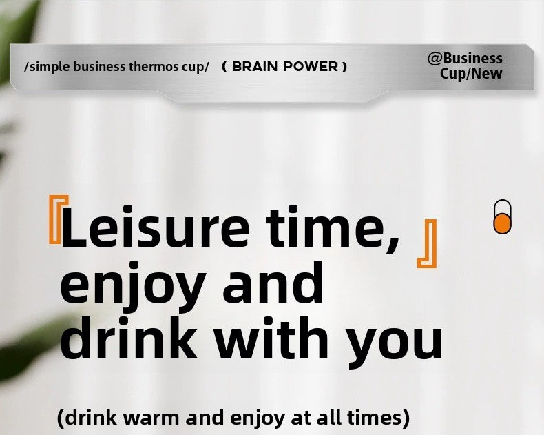 Double Drinking Bouncing Cup 316 Stainless Steel Digital Display Temperature Cup