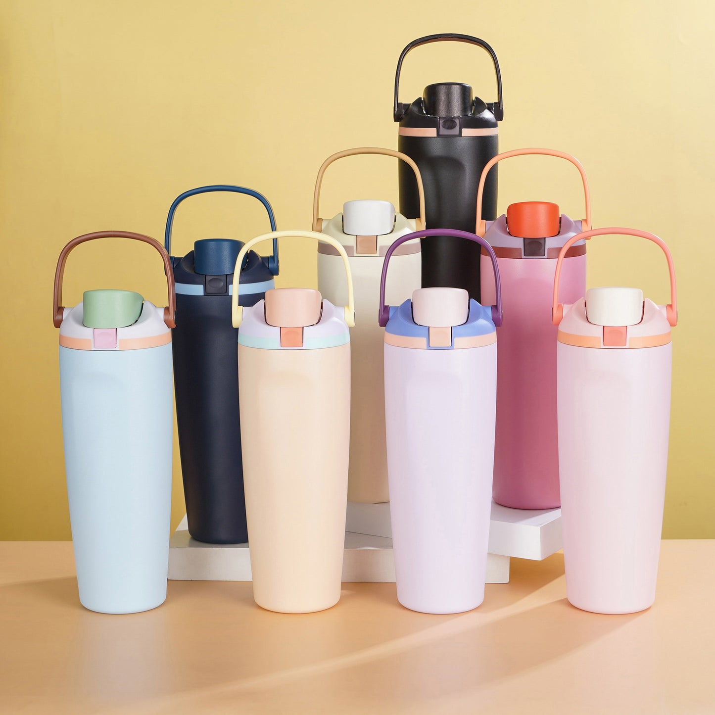 Portable 30oz 304 Stainless Steel Insulated Sports Water Bottle