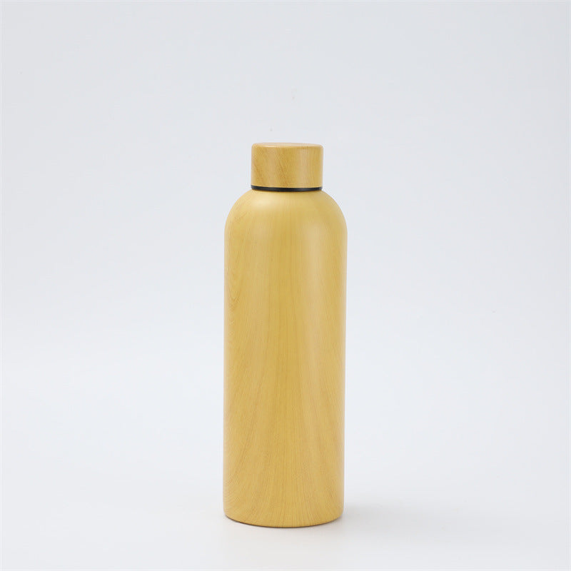 304 Stainless Steel Rubber Paint Small Mouth Bottle Thermos Cup Solid Color Minimalist