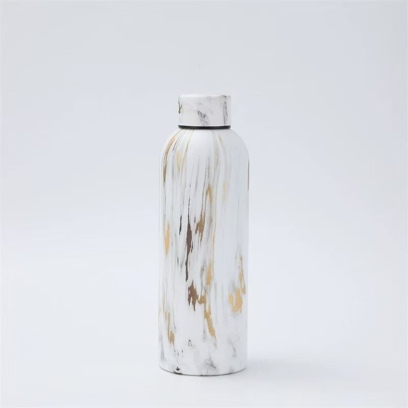 304 Stainless Steel Rubber Paint Small Mouth Bottle Thermos Cup Solid Color Minimalist