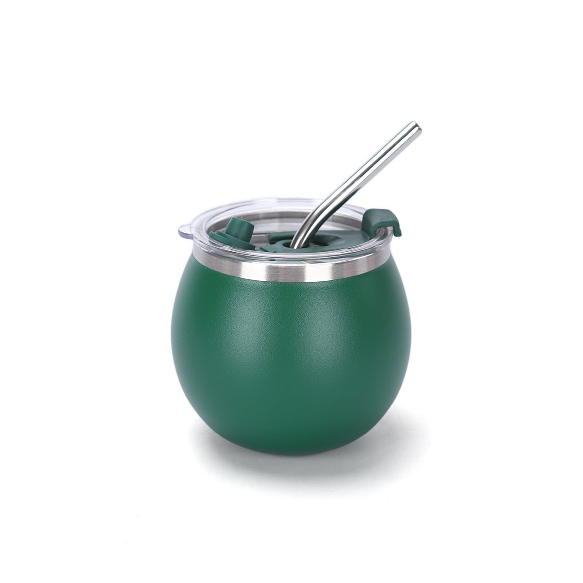 Mini Mate Tea Cup with Straw 304 Stainless Steel Pocket Portable