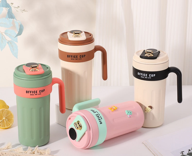 Smart Temperature Display Handle Coffee Cup 316 Insulated Cup Portable Travel Car Cup