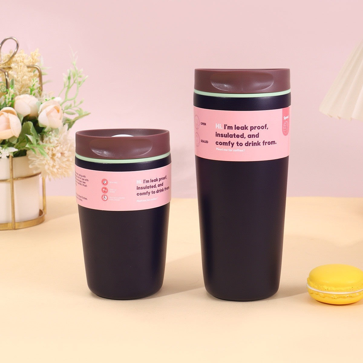 304 Stainless Steel Insulated Coffee Cup Outdoor Portable Travel Mug