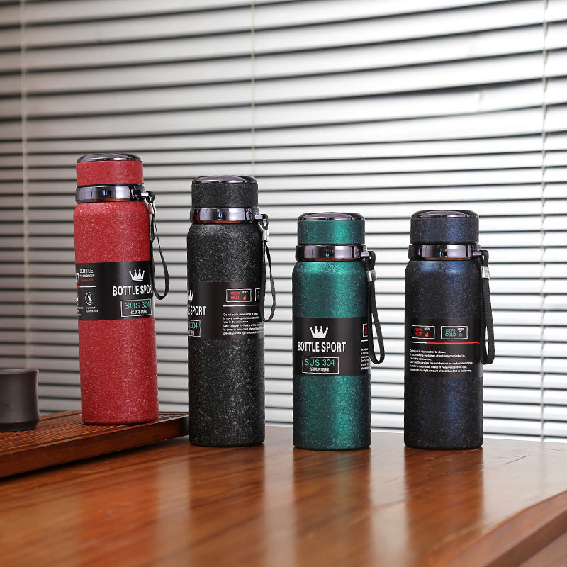 Ice Paint 316 Stainless Steel Thermos Cup Rope Holding Kettle Portable Sports Bottle