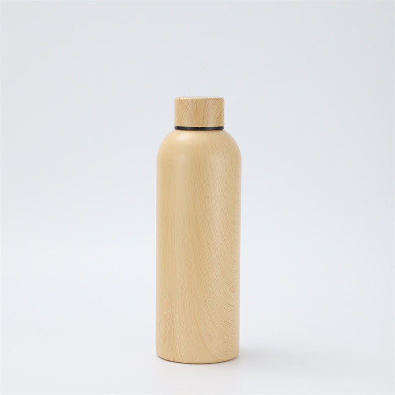 304 Stainless Steel Rubber Paint Small Mouth Bottle Thermos Cup Solid Color Minimalist