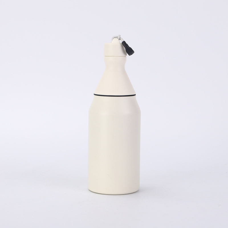 Fashion Small Mouth Bottle Simple Detachable 304 Stainless Steel Insulated Cup Portable with Strap