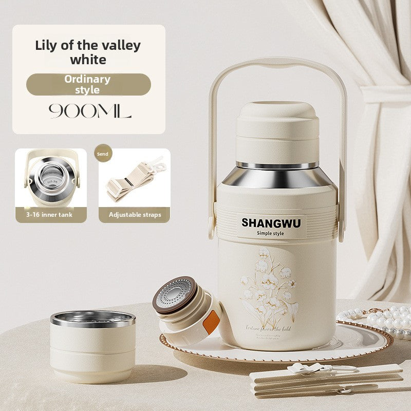 Large Capacity Insulated 316 Stainless Steel Sakura Water Cup