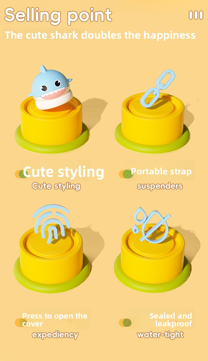 Plastic Cartoon Outdoor Portable Summer Straw Cup