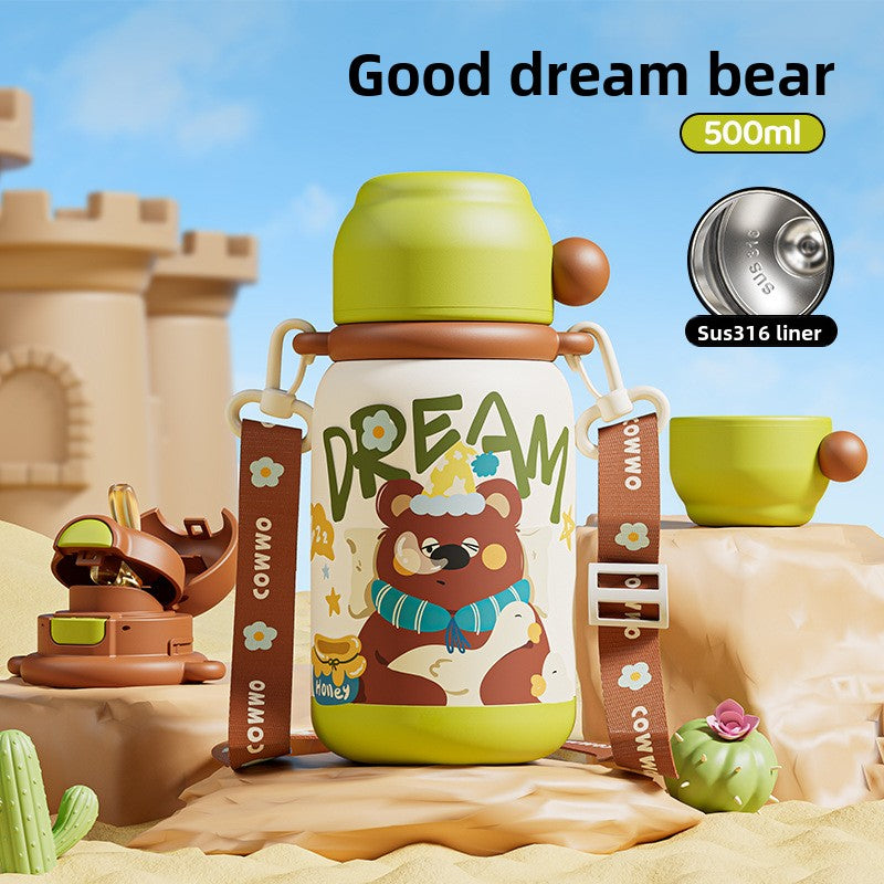 316 Stainless Steel Cartoon Insulated Cup Portable Travel Student Children