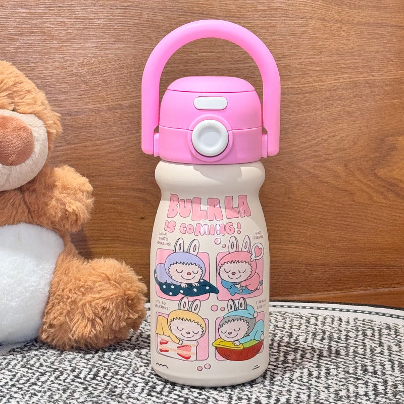 Cartoon Children's Insulated Cup 316 Stainless Steel Double Drinking Cute Portable Tote Bottle