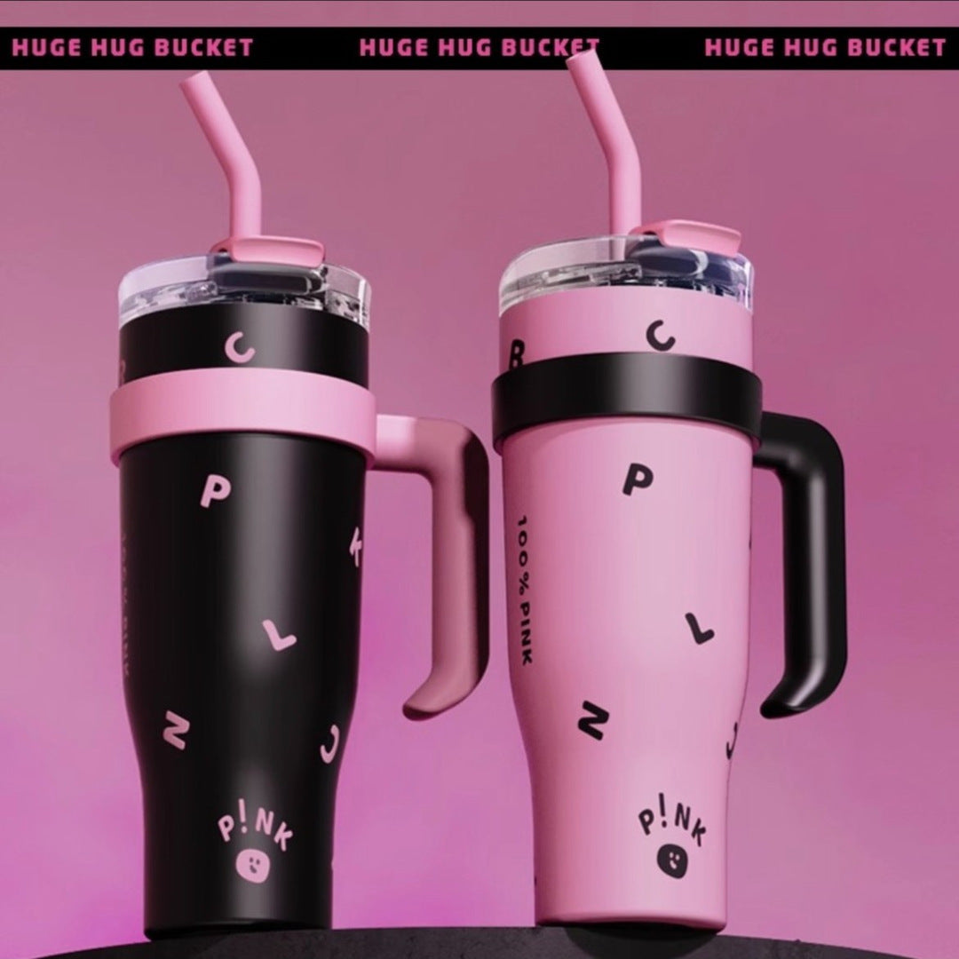 304 Stainless Steel Insulated Cup High Aesthetic 40oz Car Straw Cup