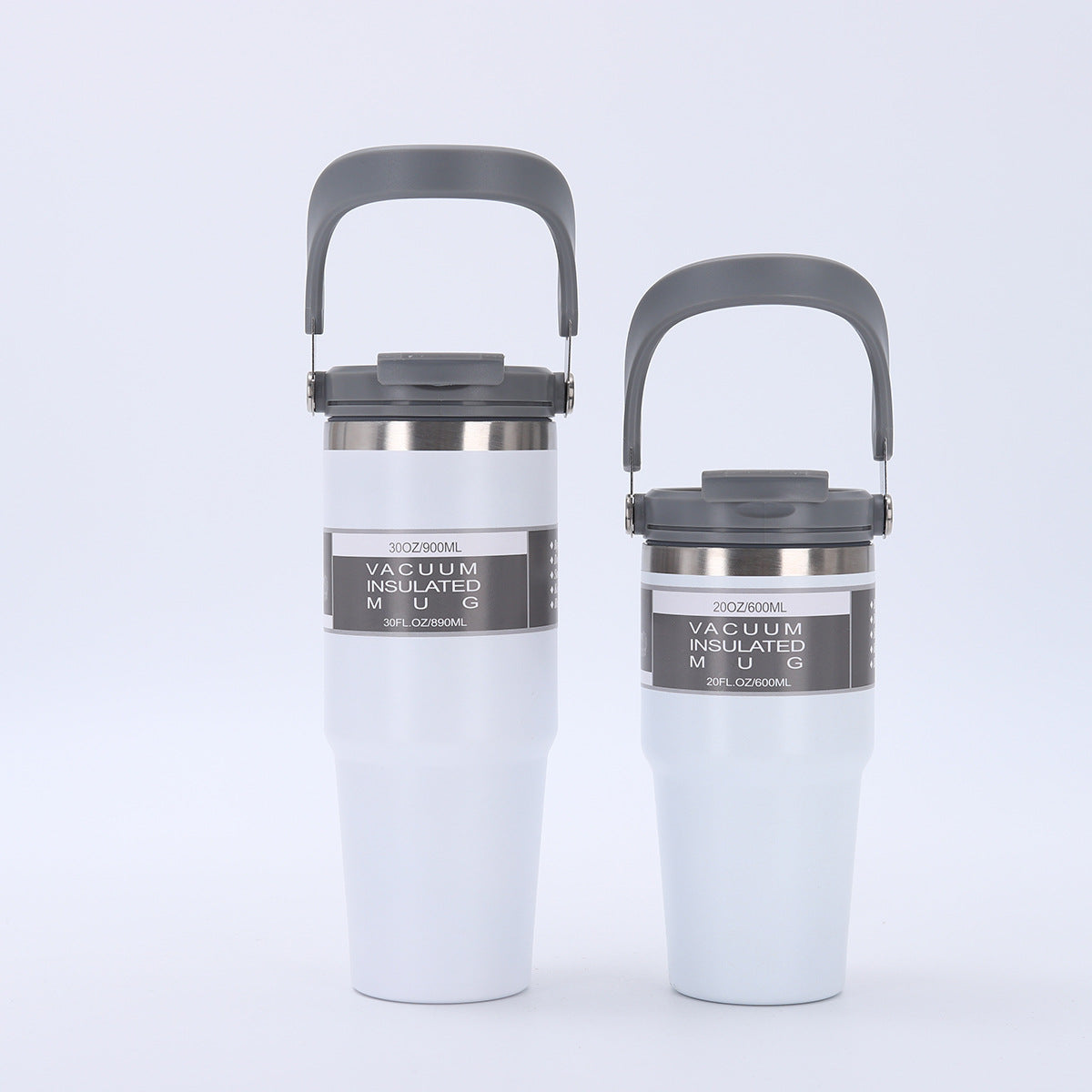 Portable Travel Mug with Double Drinking Spouts Lid