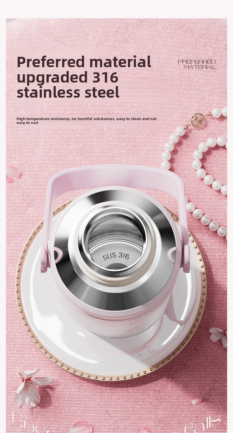 Large Capacity Insulated 316 Stainless Steel Sakura Water Cup