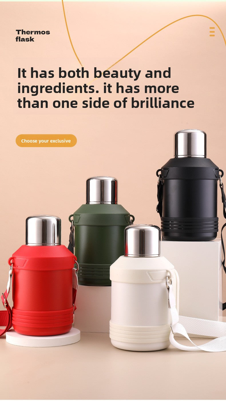 316 Stainless Steel Insulated Kettle Large Capacity Outdoor Portable Water Bottle