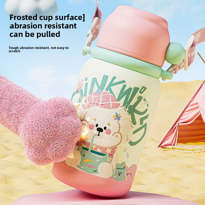 316 Stainless Steel Cartoon Insulated Cup Portable Travel Student Children