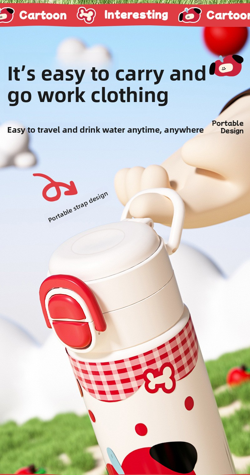 316 Stainless Steel Portable Insulated Thermos Bottle