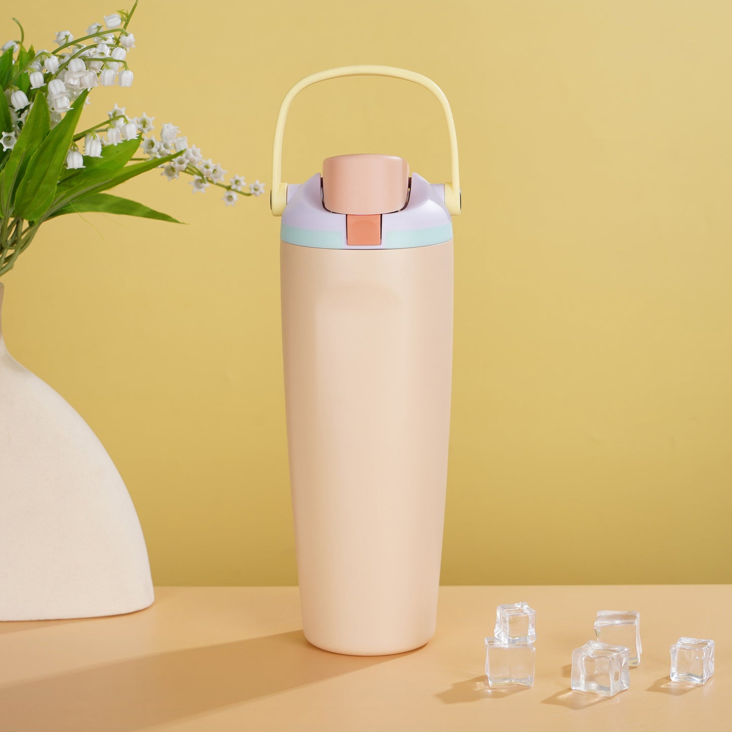 Portable 30oz 304 Stainless Steel Insulated Sports Water Bottle