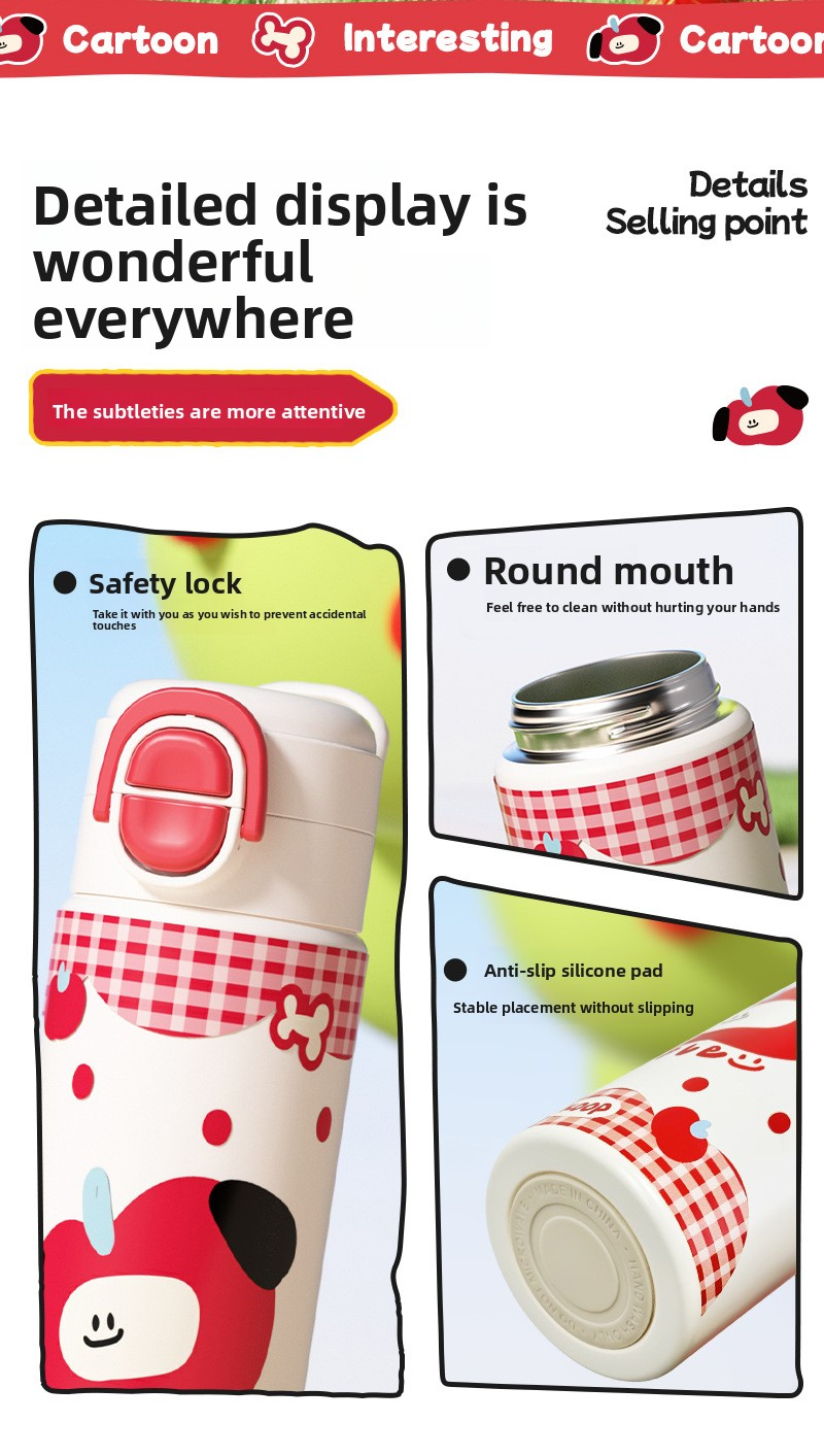 316 Stainless Steel Portable Insulated Thermos Bottle
