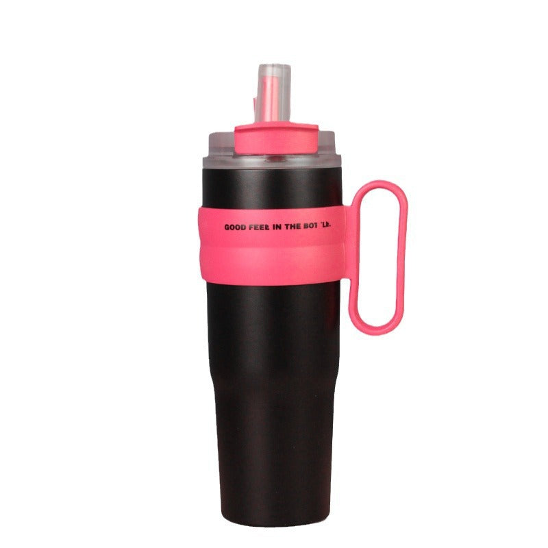 Dopamine Thermos Cup 304 Stainless Steel Large Capacity Handle Portable Outdoor Water Cup