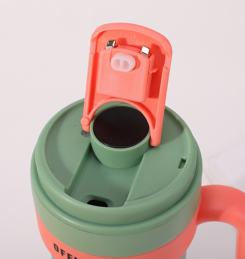 Smart Temperature Display Handle Coffee Cup 316 Insulated Cup Portable Travel Car Cup